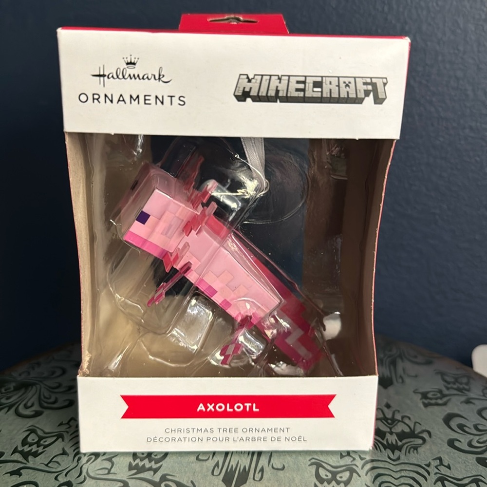 Minecraft axolotl ornament